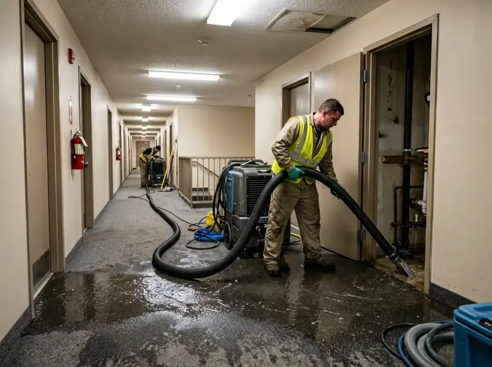 multi-unit-apartment-hallway-f-005 — frequently asked questions, Emergency Burst Pipe Water Extraction & Removal in Burnham,…